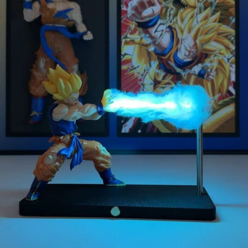 ライトユニット搭載でかめはめ波が光る！孫悟空のフィギュアが
